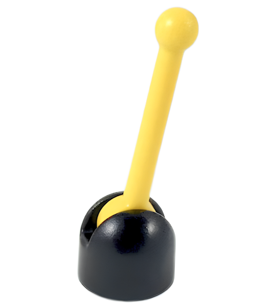 Антенна LEGO Antenna Small Base with Yellow Lever (4592 / 4593) 4592c01 (73587c01)